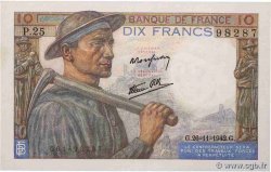 10 Francs MINEUR FRANCE  1942 F.08.06