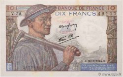 10 Francs MINEUR FRANCIA  1944 F.08.11