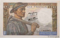 10 Francs MINEUR FRANCIA  1944 F.08.12