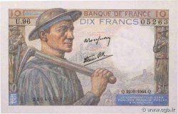 10 Francs MINEUR FRANCE  1944 F.08.12