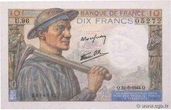10 Francs MINEUR FRANCIA  1944 F.08.12