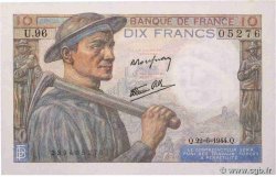 10 Francs MINEUR FRANCE  1944 F.08.12