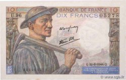 10 Francs MINEUR FRANCE  1944 F.08.12