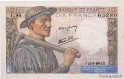 10 Francs MINEUR FRANCE  1944 F.08.12