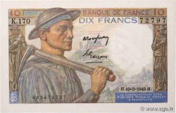 10 Francs MINEUR FRANCE  1949 F.08.20