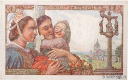 20 Francs PÊCHEUR FRANCE  1943 F.13.05 UNC-