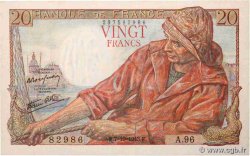 20 Francs PÊCHEUR FRANKREICH  1943 F.13.07