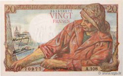 20 Francs PÊCHEUR FRANCIA  1944 F.13.08