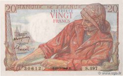 20 Francs PÊCHEUR FRANKREICH  1949 F.13.14