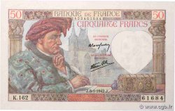 50 Francs JACQUES CŒUR FRANCIA  1942 F.19.18