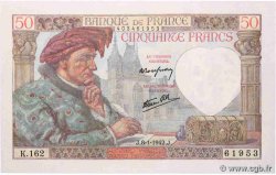 50 Francs JACQUES CŒUR FRANCE  1942 F.19.18