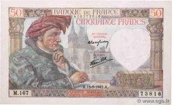 50 Francs JACQUES CŒUR FRANCE  1942 F.19.20