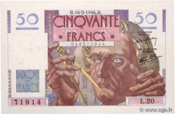 50 Francs LE VERRIER FRANCE  1946 F.20.04