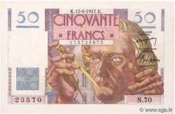 50 Francs LE VERRIER FRANCE  1947 F.20.08