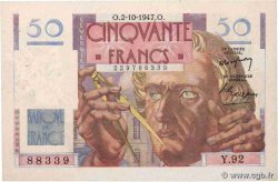 50 Francs LE VERRIER FRANCE  1947 F.20.09