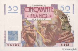 50 Francs LE VERRIER FRANCE  1949 F.20.13
