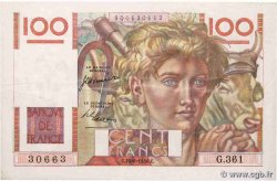 100 Francs JEUNE PAYSAN FRANCE  1950 F.28.26