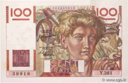 100 Francs JEUNE PAYSAN FRANCE  1950 F.28.26