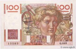 100 Francs JEUNE PAYSAN FRANCE  1952 F.28.32