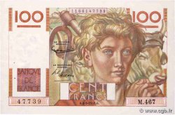 100 Francs JEUNE PAYSAN FRANCE  1952 F.28.33