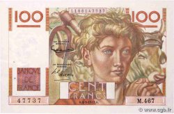 100 Francs JEUNE PAYSAN FRANCE  1952 F.28.33