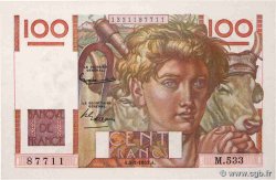 100 Francs JEUNE PAYSAN FRANCE  1953 F.28.36
