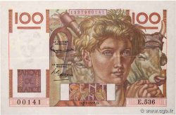 100 Francs JEUNE PAYSAN FRANCE  1953 F.28.36