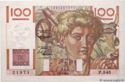 100 Francs JEUNE PAYSAN FRANCE  1953 F.28.37