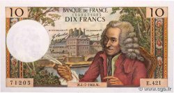 10 Francs VOLTAIRE FRANCE  1968 F.62.33