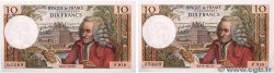 10 Francs VOLTAIRE Consécutifs FRANCE  1973 F.62.64