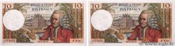 10 Francs VOLTAIRE Consécutifs FRANCE  1973 F.62.64