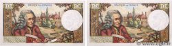 10 Francs VOLTAIRE Consécutifs FRANCE  1973 F.62.64 AU