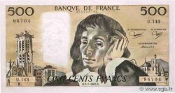 500 Francs PASCAL FRANCE  1981 F.71.25