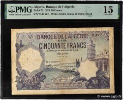 50 Francs ALGÉRIE  1913 P.079