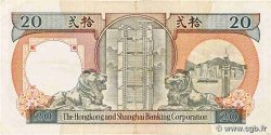 20 Dollars HONG-KONG  1990 P.197a BC+