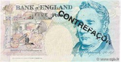 5 Pounds Faux ENGLAND  1990 P.382Abx VF