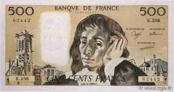 500 Francs PASCAL FRANCE  1989 F.71.41