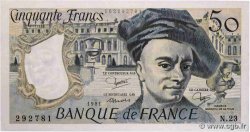 50 Francs QUENTIN DE LA TOUR FRANCE  1981 F.67.07