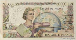 10000 Francs GÉNIE FRANÇAIS Spécimen FRANCE  1945 F.50.01Sp VF+