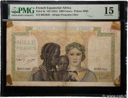 1000 Francs type 1941 AFRIQUE ÉQUATORIALE FRANÇAISE  1943 A.117b