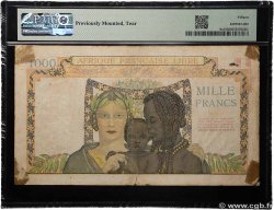 1000 Francs type 1941 AFRIQUE ÉQUATORIALE FRANÇAISE  1943 A.117b F