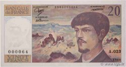 20 Francs DEBUSSY Petit numéro FRANCE  1988 F.66.09A23 NEUF