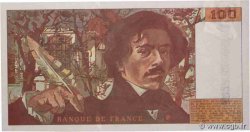 100 Francs DELACROIX imprimé en continu Fauté FRANCIA  1990 F.69bis.02d FDC