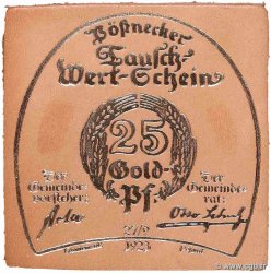 25 Gold Pfennig GERMANY Pößneck 1923 P.-