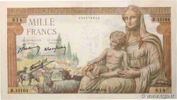1000 Francs DÉESSE DÉMÉTER FRANCE  1943 F.40.40 SUP