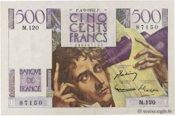 500 Francs CHATEAUBRIAND FRANCE  1952 F.34.10 VF+