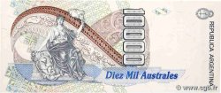 10000 Australes ARGENTINE  1989 P.334a SPL+