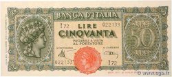 50 Lire ITALIE  1944 P.074 SUP+