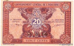 20 Cents INDOCHINE FRANÇAISE  1942 P.090