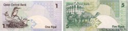 1 et 5 Riyal QATAR  2003 P.20 et P.21 FDC